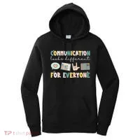 Communication Looks Different For Everyone Autism Awareness Women's Hoodie thumb 0