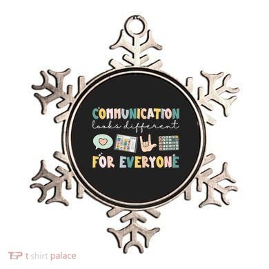 Communication Looks Different For Everyone Autism Awareness Ornament
