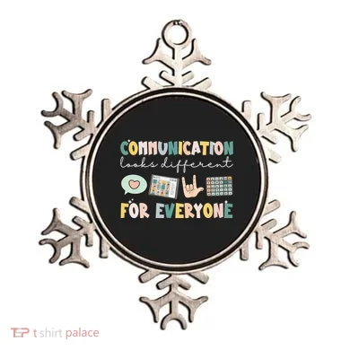 Communication Looks Different For Everyone Autism Awareness Ornament