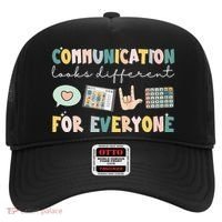 Communication Looks Different For Everyone Autism Awareness Hat thumb 0