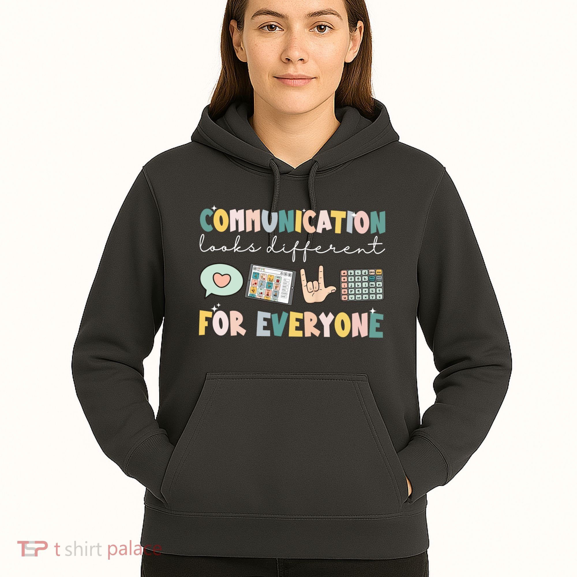 Communication Looks Different For Everyone Autism Awareness Hoodie