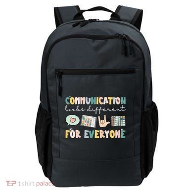 Communication Looks Different For Everyone Autism Awareness Backpack