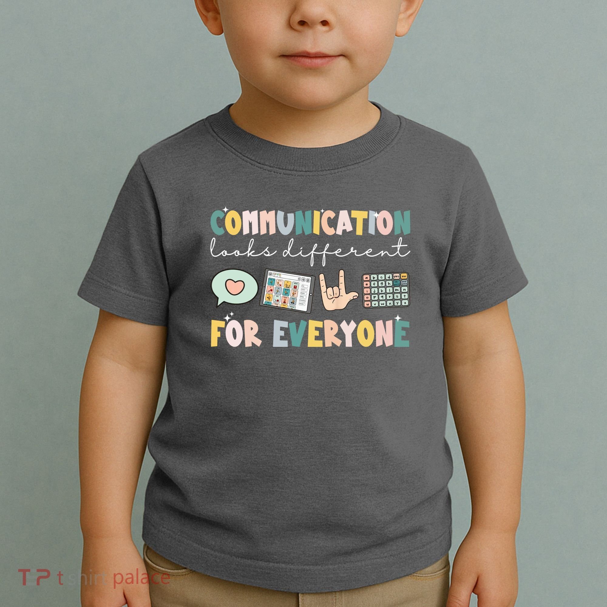 Communication Looks Different For Everyone Autism Awareness Toddler T-Shirt