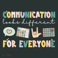 Communication Looks Different For Everyone Autism Awareness Women's T-Shirt thumb 6