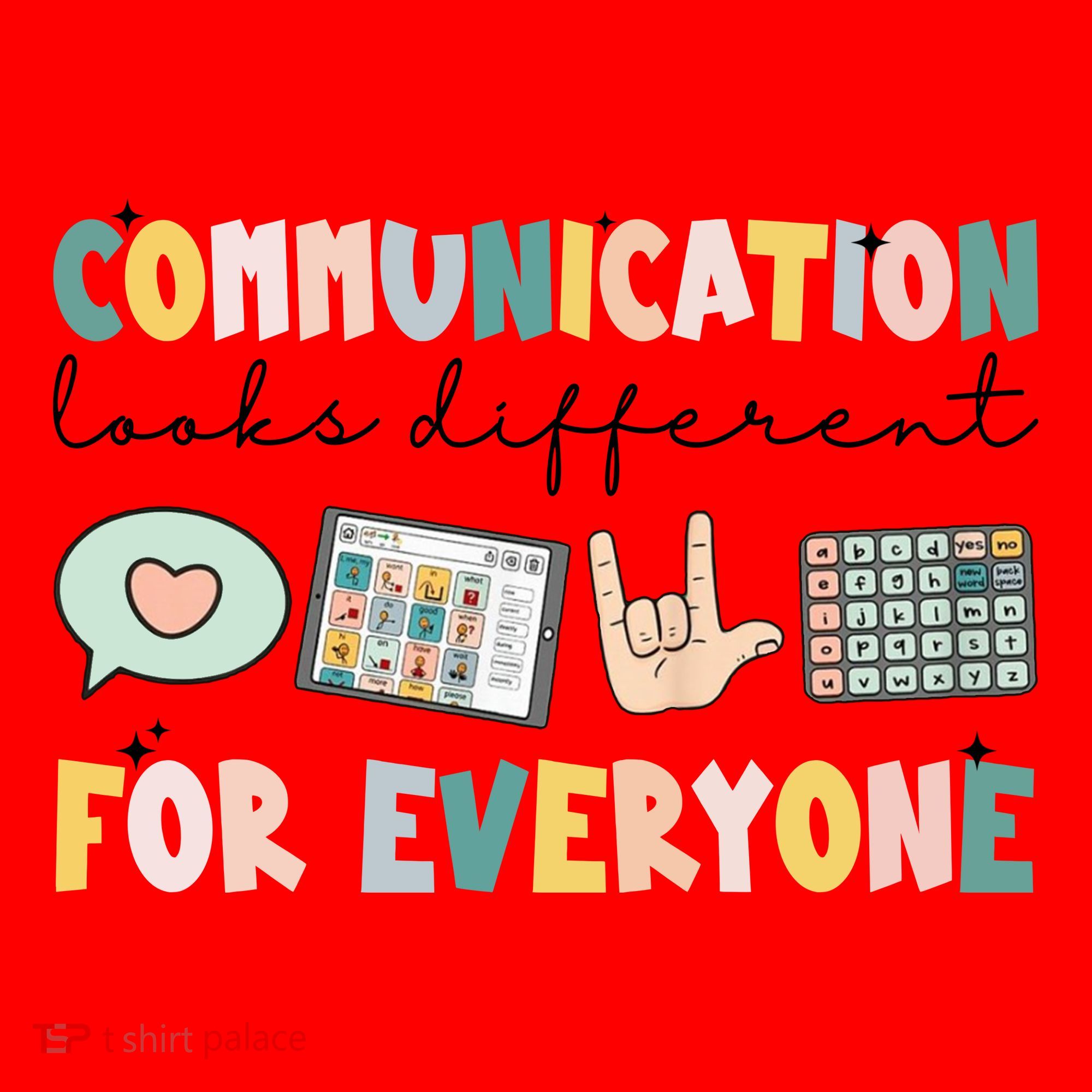 Communication Looks Different For Everyone Autism Awareness Santa Hat