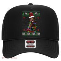 Chocolate Lab Dog Ugly Sweater Christmas Puppy Dog Lover Gift Hat thumb 0