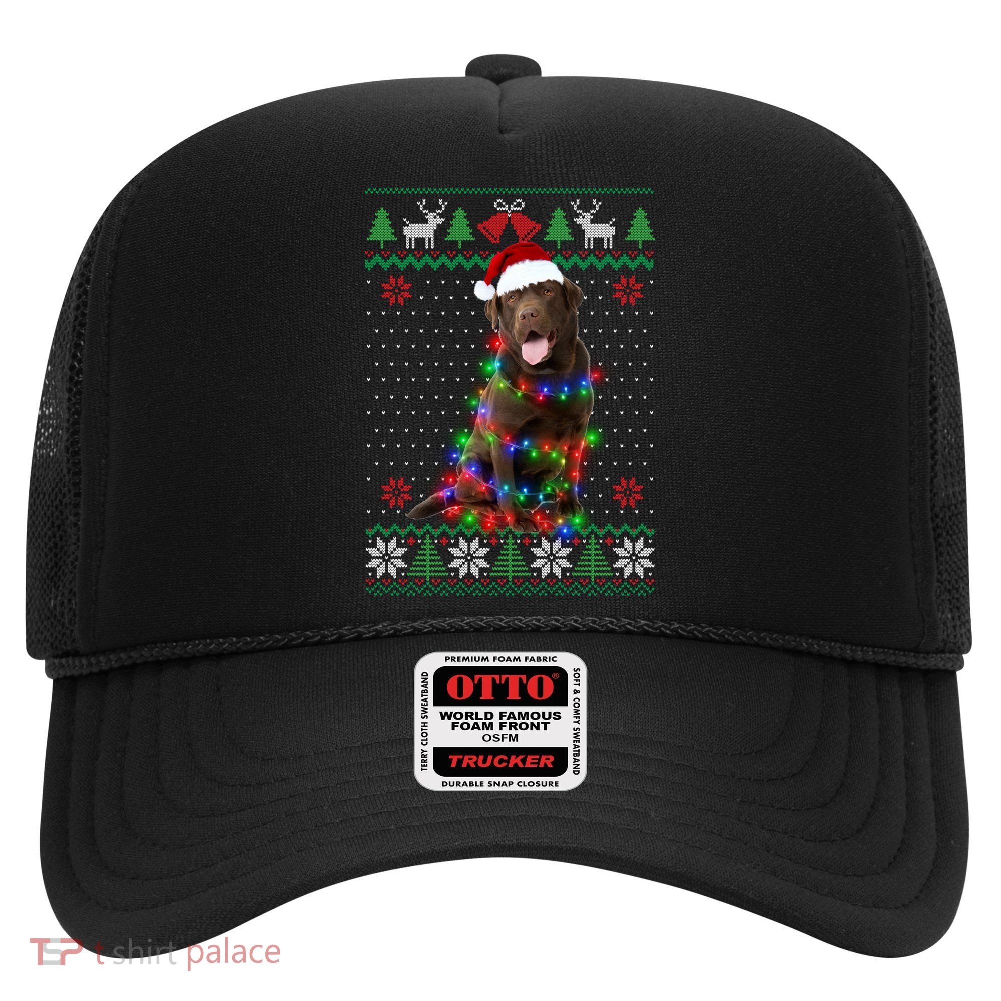 Chocolate Lab Dog Ugly Sweater Christmas Puppy Dog Lover Gift Hat