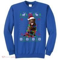Chocolate Lab Dog Ugly Sweater Christmas Puppy Dog Lover Gift Sweatshirt thumb 0