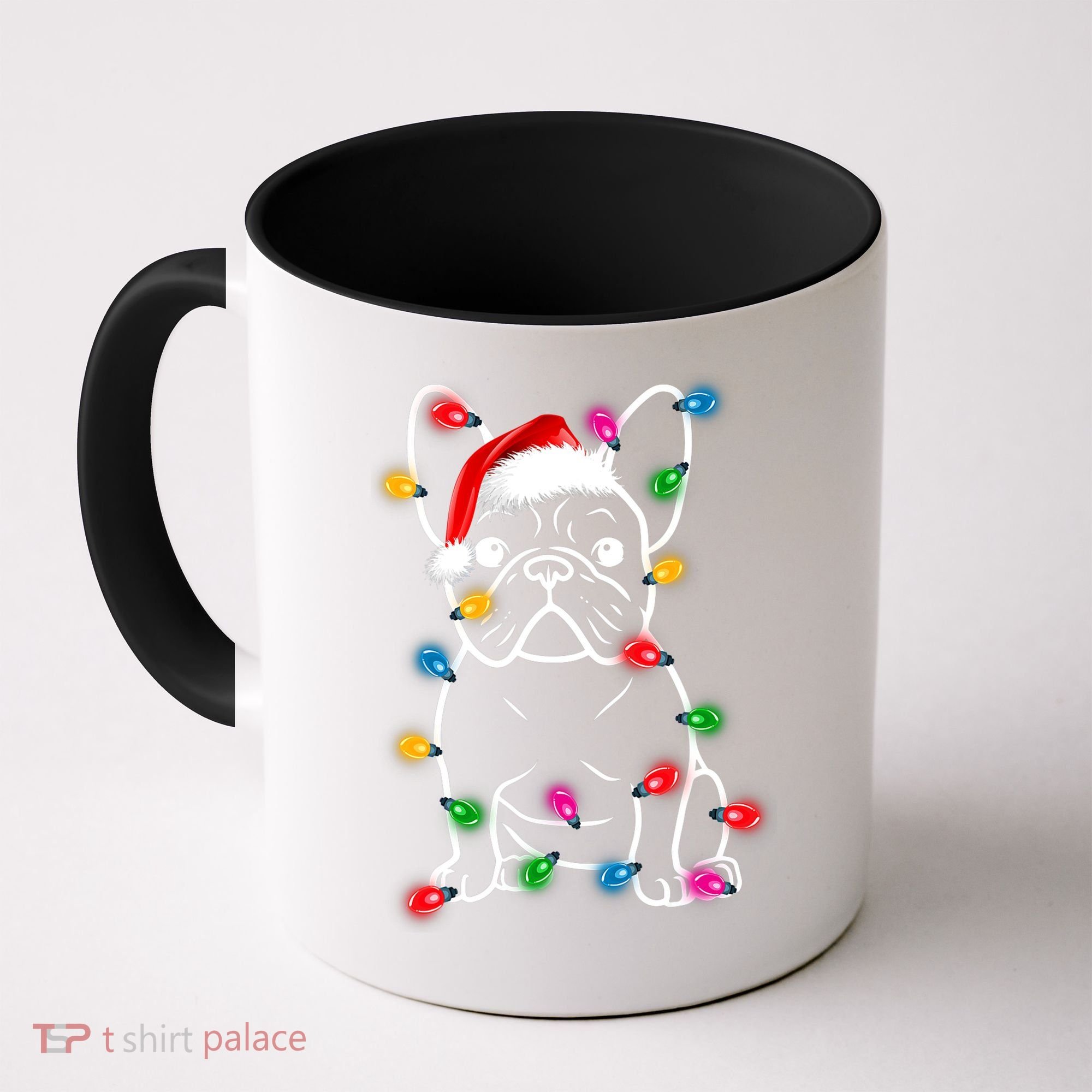 Christmas Lights Dog French Bulldog Coffee Mug