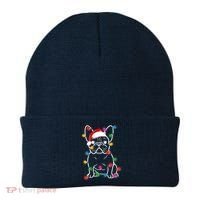 Christmas Lights Dog French Bulldog Beanie thumb 0