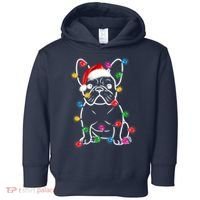 Christmas Lights Dog French Bulldog Toddler Hoodie thumb 0