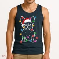 Christmas Lights Dog French Bulldog Tank Top thumb 3