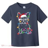 Christmas Lights Dog French Bulldog Toddler T-Shirt thumb 0
