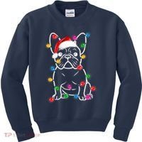 Christmas Lights Dog French Bulldog Kids Sweatshirt thumb 0