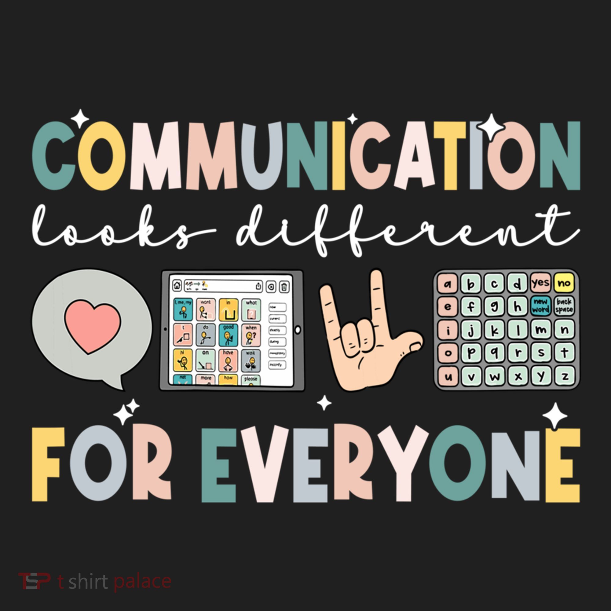 Communication Looks Different For Everyone Autism Awareness Gift Women's Sweatshirt