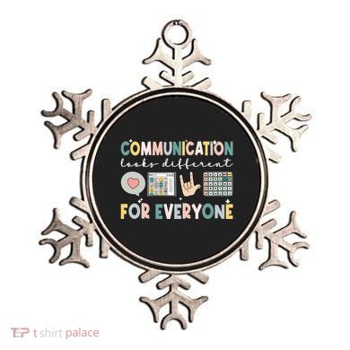 Communication Looks Different For Everyone Autism Awareness Gift Ornament