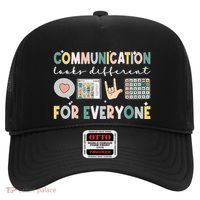 Communication Looks Different For Everyone Autism Awareness Gift Hat thumb 0