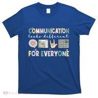 Communication Looks Different For Everyone Autism Awareness Gift T-Shirt thumb 0