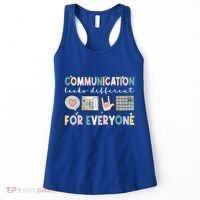 Communication Looks Different For Everyone Autism Awareness Gift Women's Tank Top thumb 0