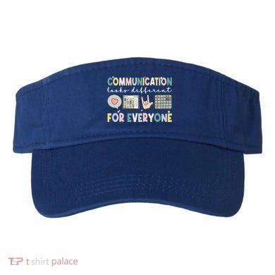 Communication Looks Different For Everyone Autism Awareness Gift Visor