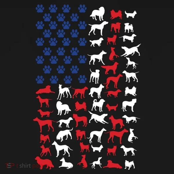 Dog Flag Usa Doggie Tank