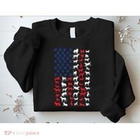 Dog Flag Usa Sweatshirt thumb 2