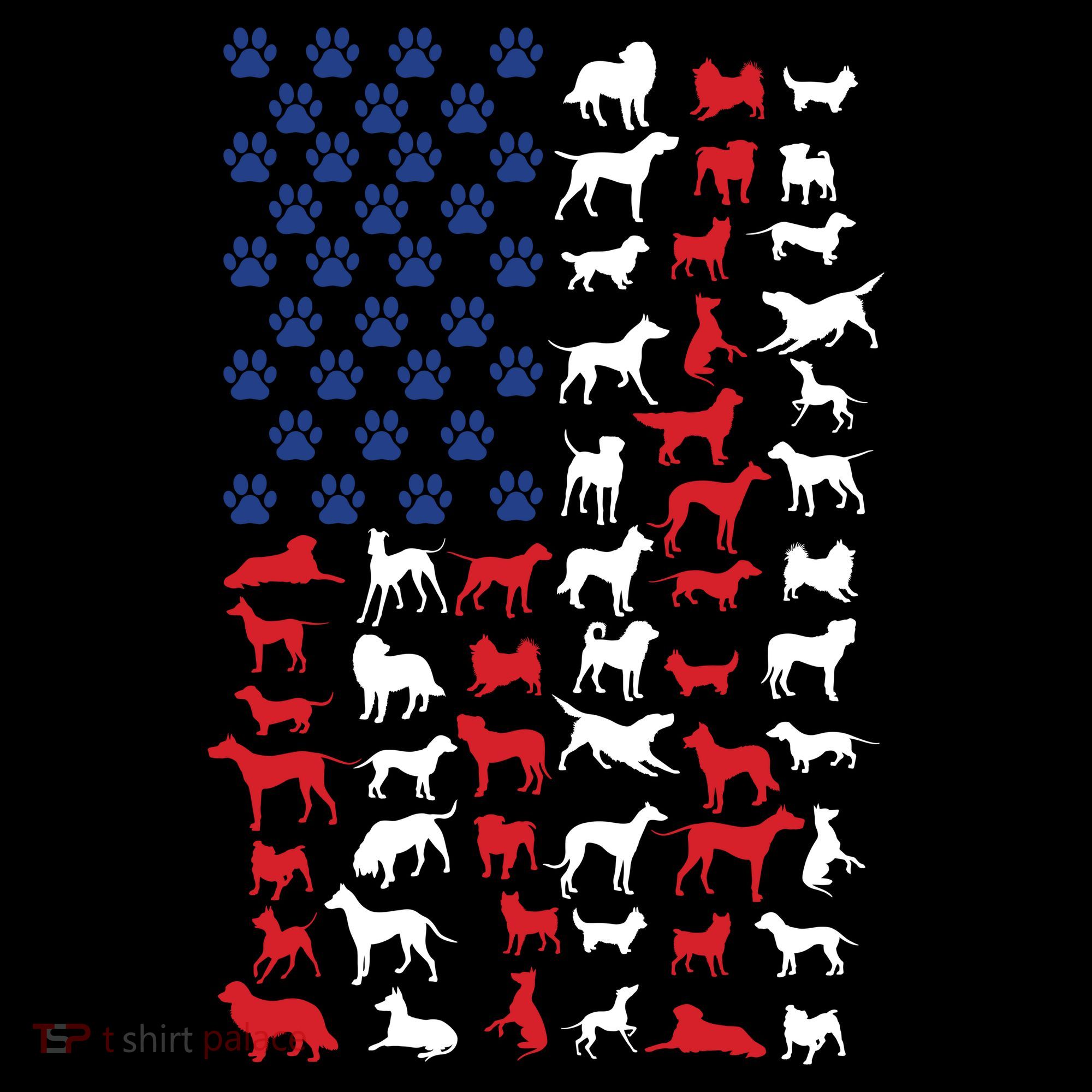 Dog Flag Usa Sweatshirt