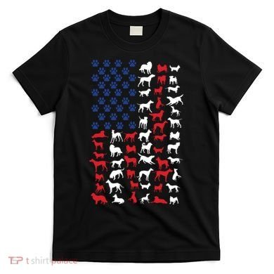 Dog Flag Usa T-Shirt