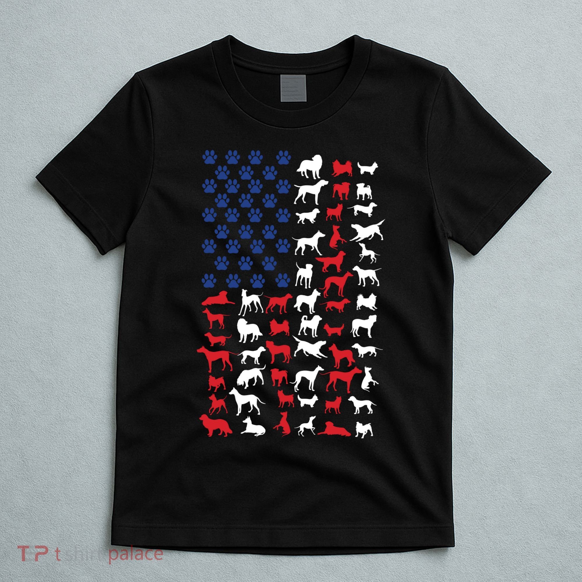 Dog Flag Usa T-Shirt