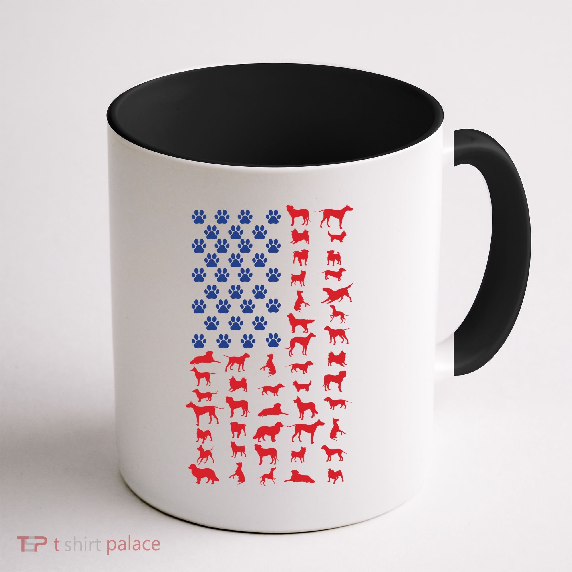 Dog Flag Usa Coffee Mug