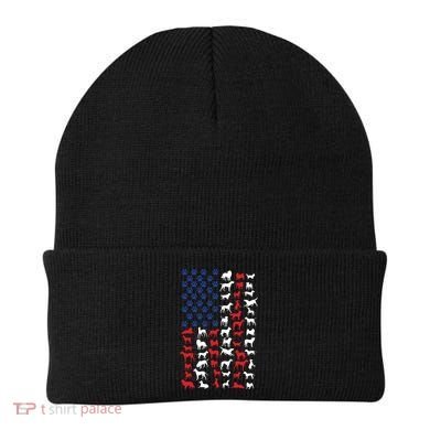 Dog Flag Usa Beanie
