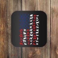 Dog Flag Usa Coaster thumb 0