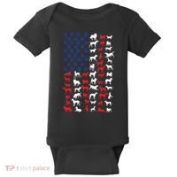 Dog Flag Usa Baby Bodysuit thumb 0
