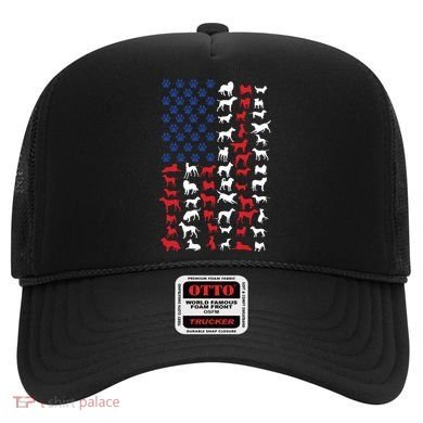 Dog Flag Usa Hat
