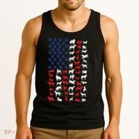 Dog Flag Usa Tank Top thumb 3