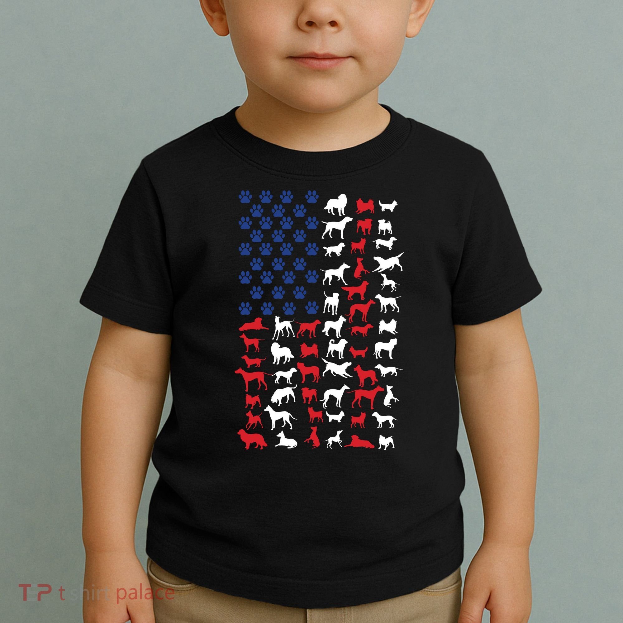 Dog Flag Usa Toddler T-Shirt