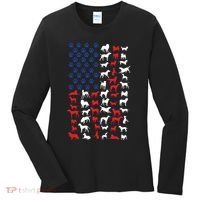 Dog Flag Usa Women's Long Sleeve Shirt thumb 0