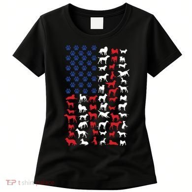 Dog Flag Usa Women's T-Shirt