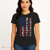 Dog Flag Usa Women's T-Shirt thumb 4