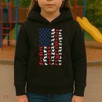 Dog Flag Usa Kids Hoodie thumb 3