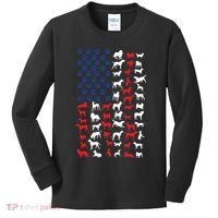 Dog Flag Usa Kids Long Sleeve Shirt thumb 0