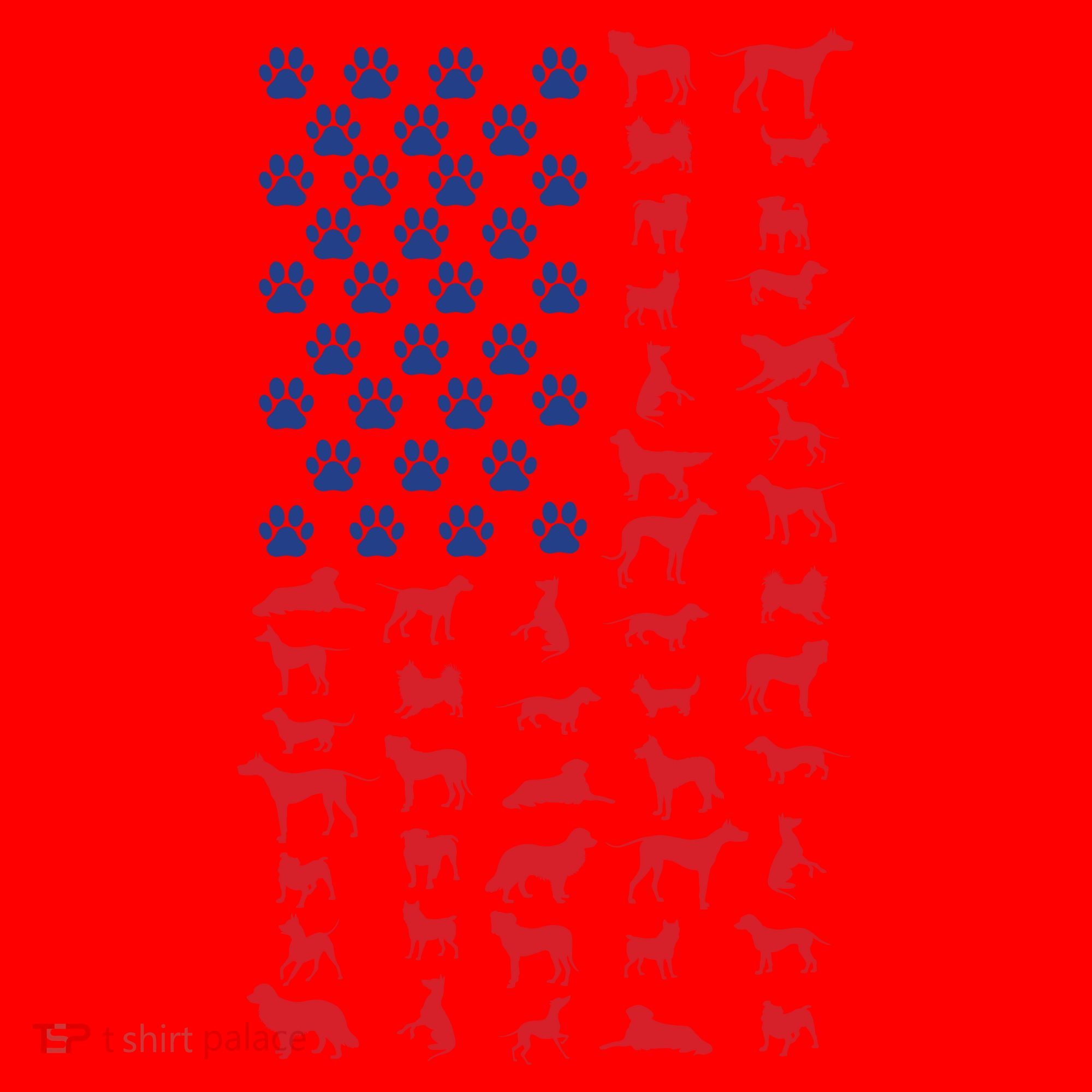 Dog Flag Usa Santa Hat
