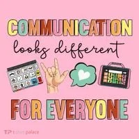 Communication Looks Different For Everyone Speech Therapy Coaster thumb 2