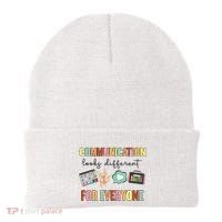 Communication Looks Different For Everyone Speech Therapy Beanie thumb 0