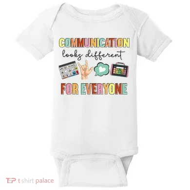 Communication Looks Different For Everyone Speech Therapy Baby Bodysuit