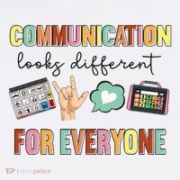Communication Looks Different For Everyone Speech Therapy Tank Top thumb 6
