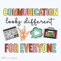 Communication Looks Different For Everyone Speech Therapy Tank Top thumb 6