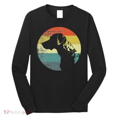 Catahoula Leopard Dog Retro Design Long Sleeve Shirt