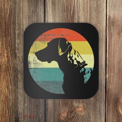 Catahoula Leopard Dog Retro Design Coaster