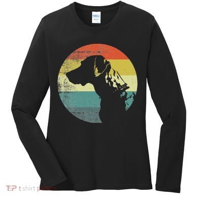 Catahoula Leopard Dog Retro Design Women's Long Sleeve Shirt